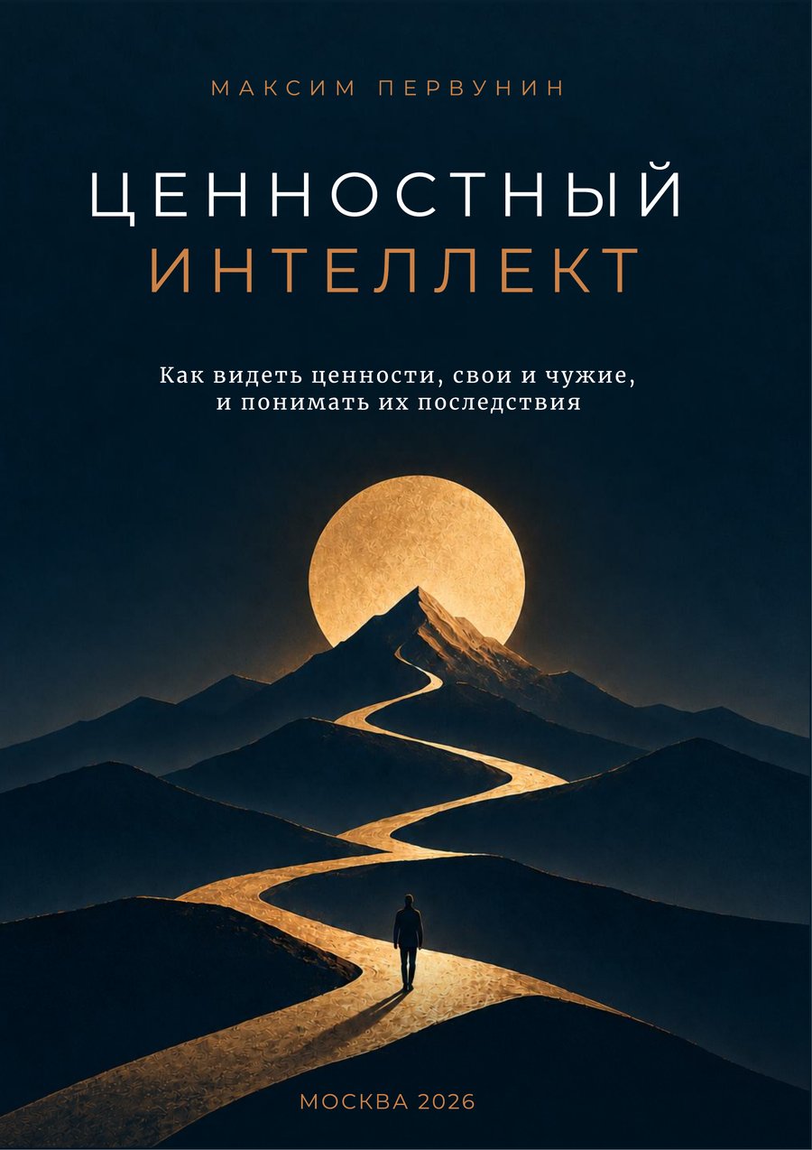 Обложка книги Максима Первунина «Ценностный интеллект»
